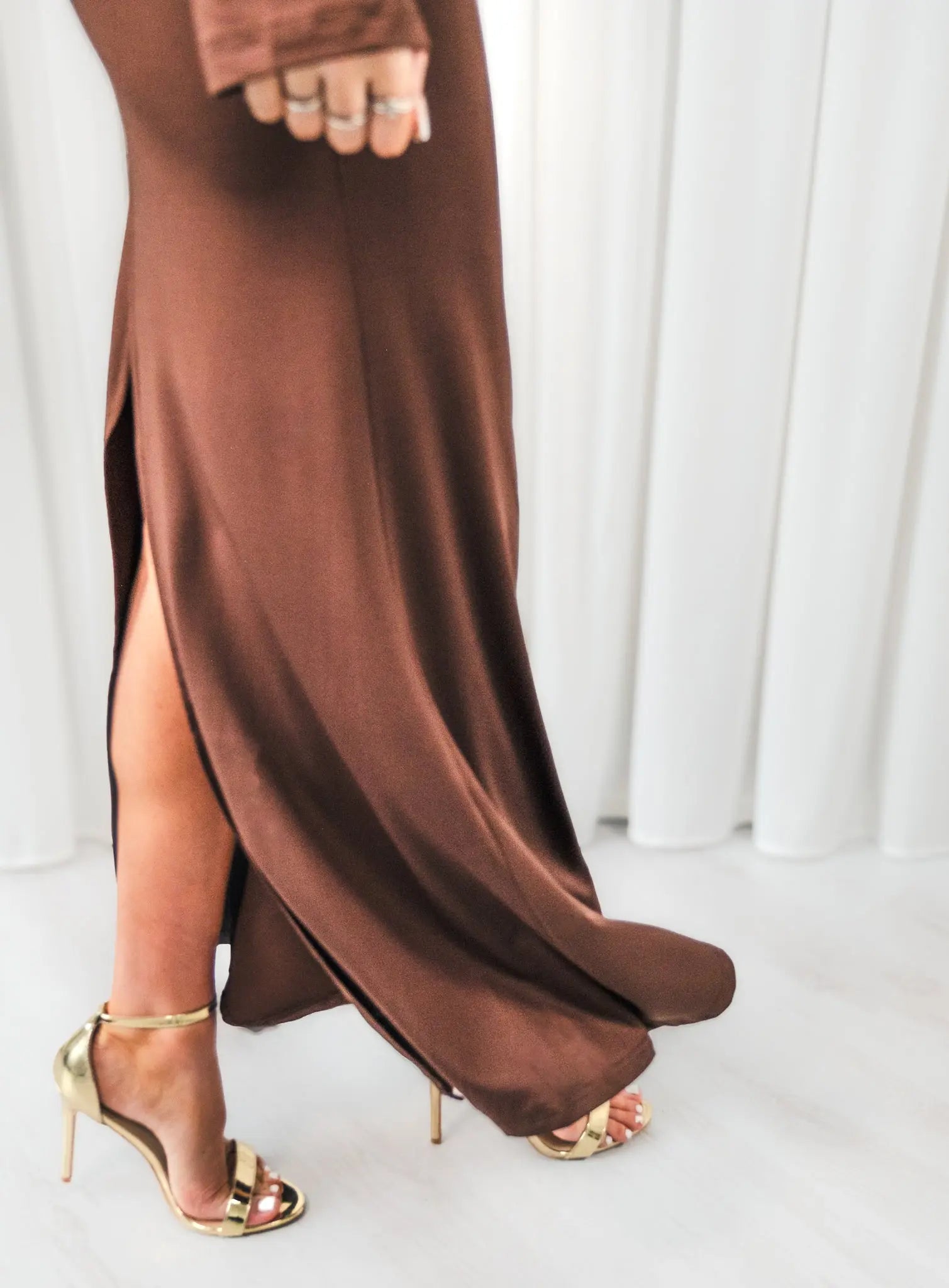 Aurora’ Bardot Maxi Co-Ord Little Addiction