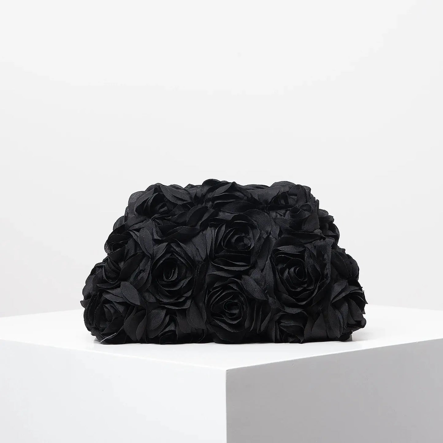 Elegant rose clutch bag, Wedding party dinner bag, Women's clip bag, perfect gift for women (random pattern) Little Addiction