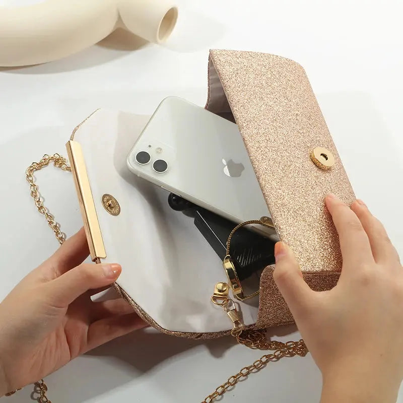 Fashion Elegant Clutch Bag New 2023 Hot Selling Chain Dinner Bag Bride Bridesmaid Lady Handbag Factory Outlet Little Addiction
