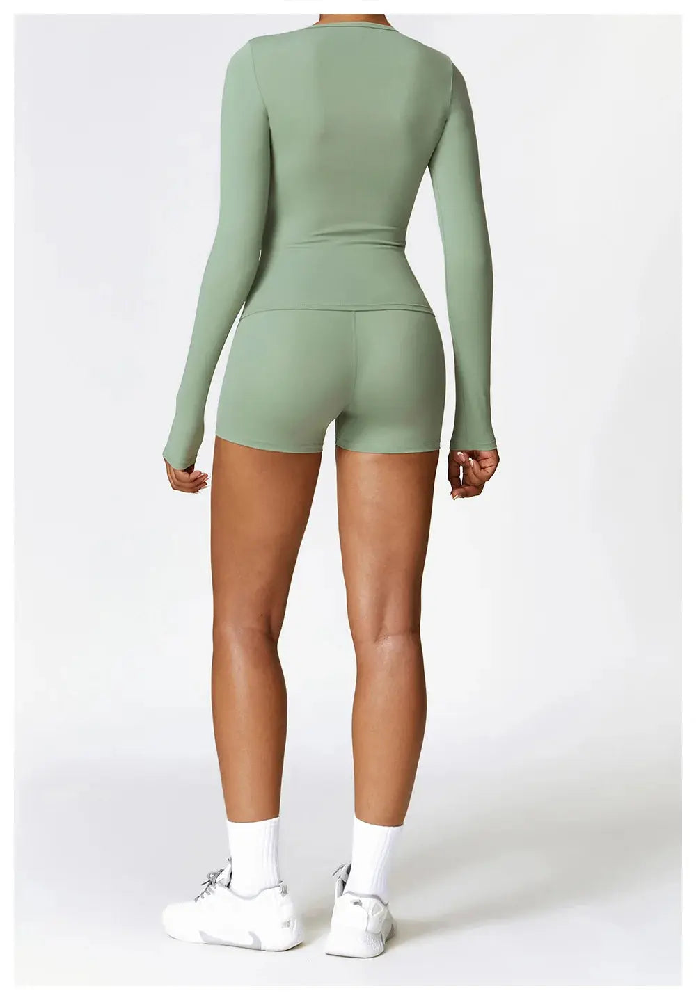 NCLAGEN Yoga Shirts For Women Long Sleeve Winter Fitness Running Gym Clothes Workout Dry Fit Breathable High Elastic Sports Top Little Addiction