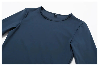 NCLAGEN Yoga Shirts For Women Long Sleeve Winter Fitness Running Gym Clothes Workout Dry Fit Breathable High Elastic Sports Top Little Addiction