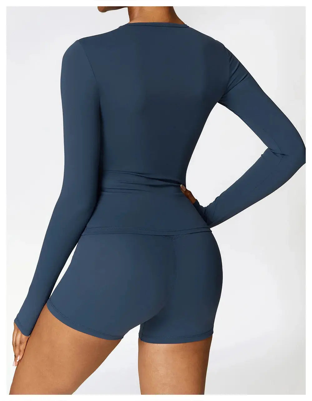NCLAGEN Yoga Shirts For Women Long Sleeve Winter Fitness Running Gym Clothes Workout Dry Fit Breathable High Elastic Sports Top Little Addiction
