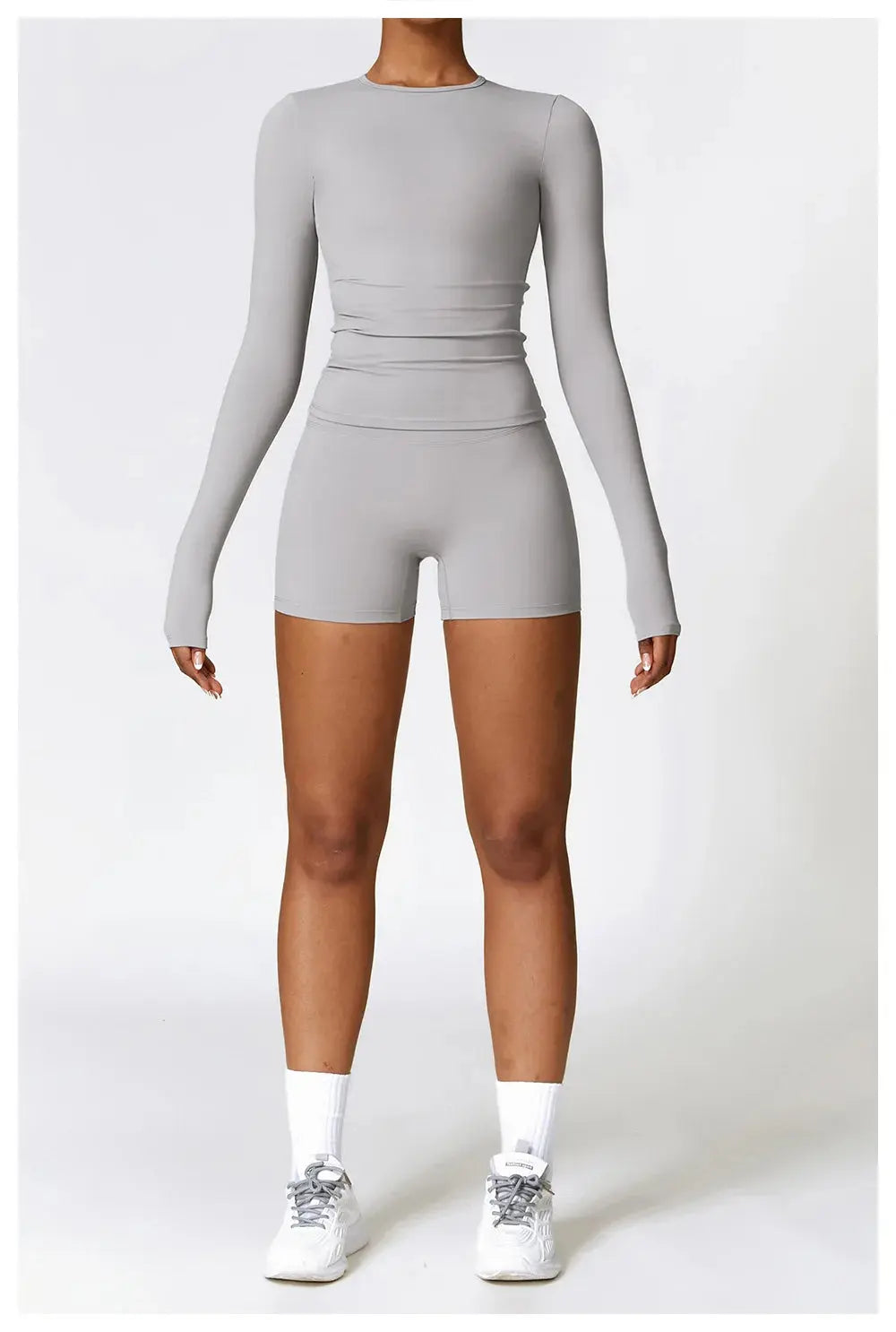 NCLAGEN Yoga Shirts For Women Long Sleeve Winter Fitness Running Gym Clothes Workout Dry Fit Breathable High Elastic Sports Top Little Addiction