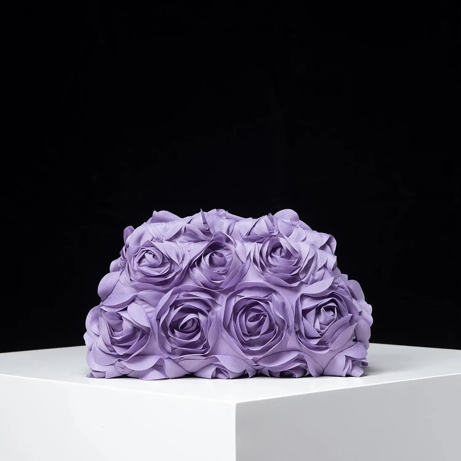 Elegant rose clutch bag, Wedding party dinner bag, Women's clip bag, perfect gift for women (random pattern) Little Addiction