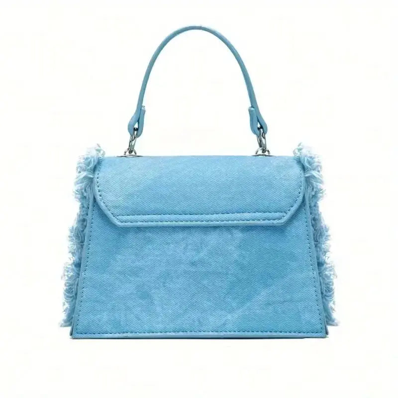 Denim Tassel Crossbody Bag Little Addiction