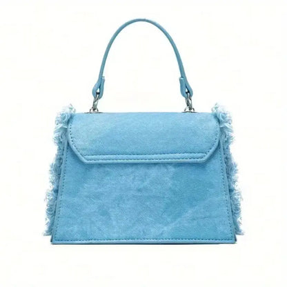 Denim Tassel Crossbody Bag Little Addiction