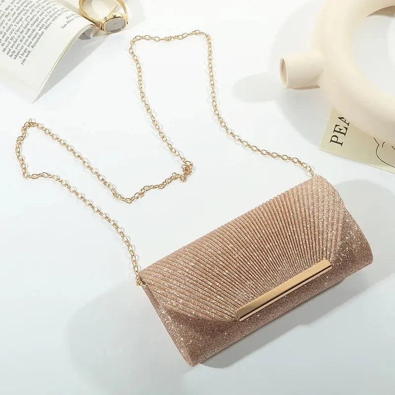 Fashion Elegant Clutch Bag New 2023 Hot Selling Chain Dinner Bag Bride Bridesmaid Lady Handbag Factory Outlet Little Addiction