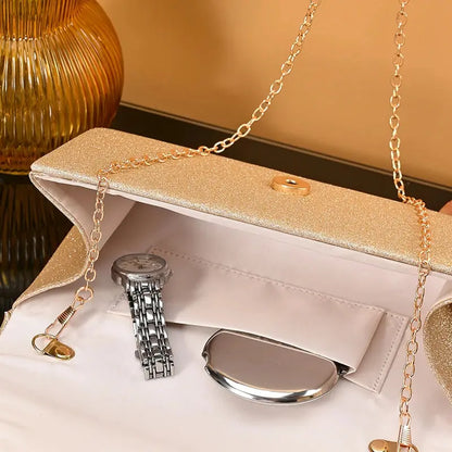 Fashion Elegant Clutch Bag New 2023 Hot Selling Chain Dinner Bag Bride Bridesmaid Lady Handbag Factory Outlet Little Addiction