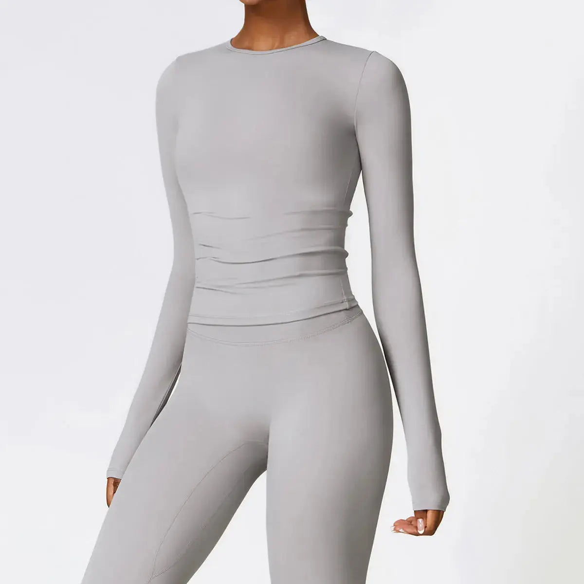 NCLAGEN Yoga Shirts For Women Long Sleeve Winter Fitness Running Gym Clothes Workout Dry Fit Breathable High Elastic Sports Top Little Addiction