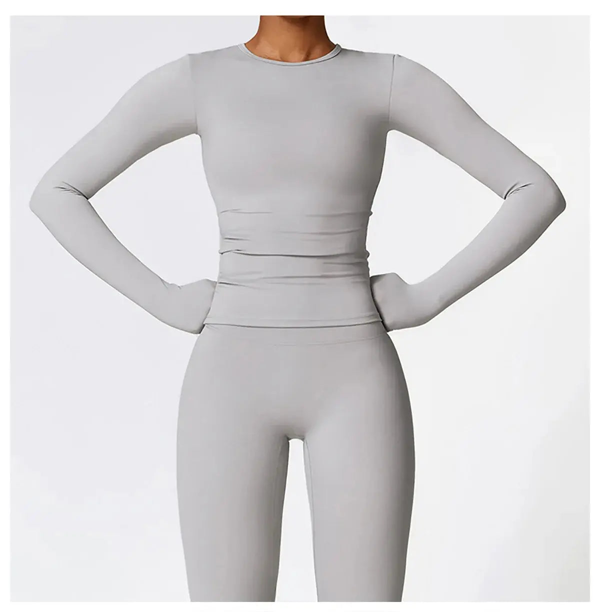 NCLAGEN Yoga Shirts For Women Long Sleeve Winter Fitness Running Gym Clothes Workout Dry Fit Breathable High Elastic Sports Top Little Addiction
