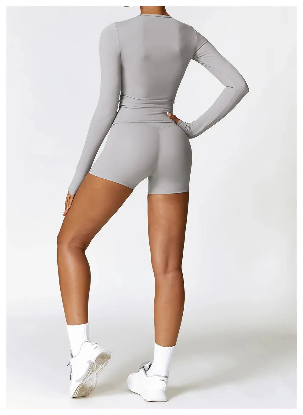 NCLAGEN Yoga Shirts For Women Long Sleeve Winter Fitness Running Gym Clothes Workout Dry Fit Breathable High Elastic Sports Top Little Addiction
