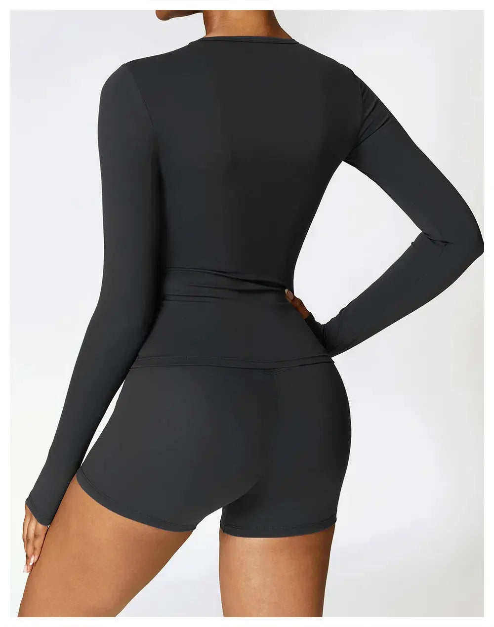 NCLAGEN Yoga Shirts For Women Long Sleeve Winter Fitness Running Gym Clothes Workout Dry Fit Breathable High Elastic Sports Top Little Addiction