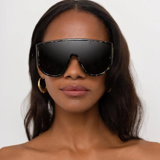 Vintage Oversized Round Sunglasses - Little Addiction